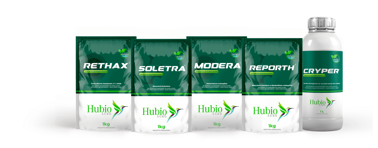 Linha comercial Hubio Agro